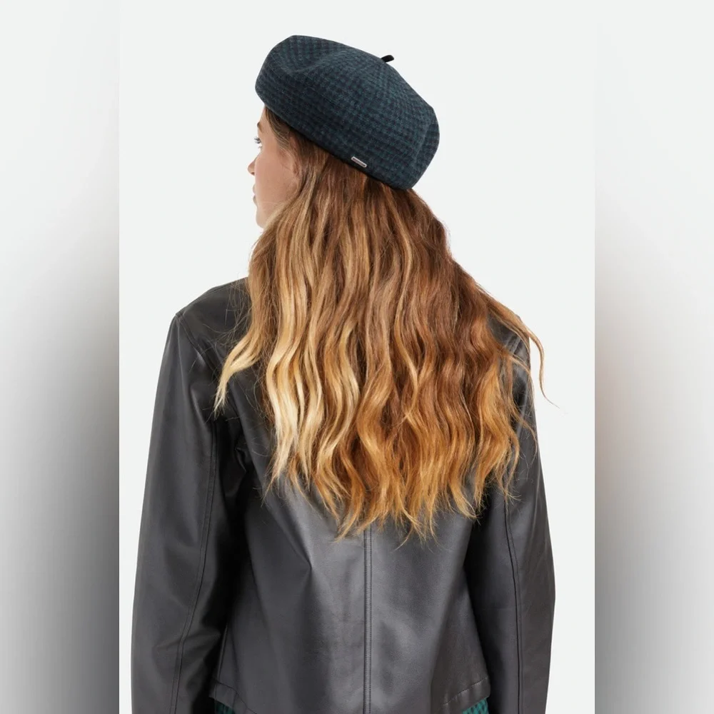New🌟AUDREY II BERET-Emerald Gingham